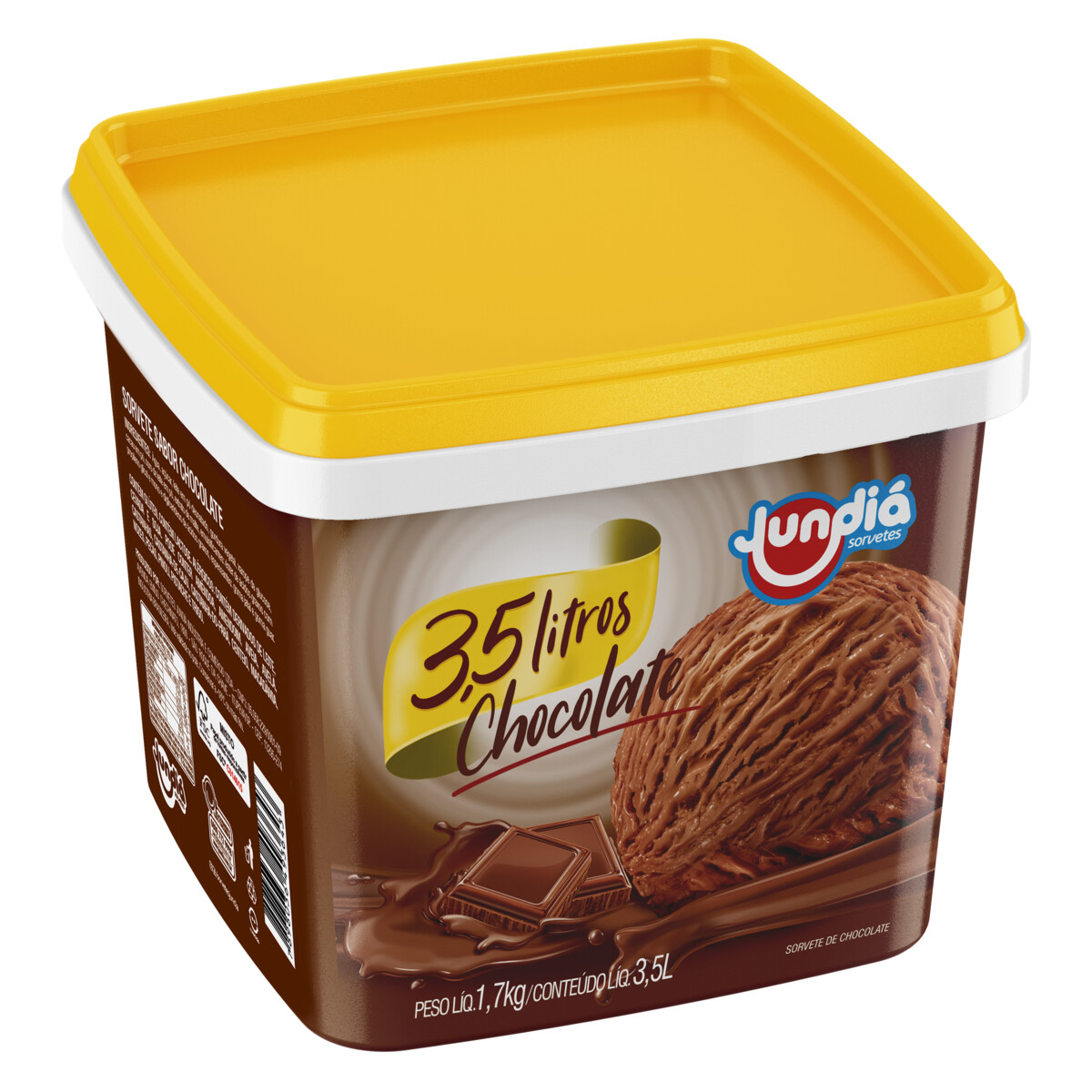 Sorvete Jundiá Chocolate - 3,5 Litro