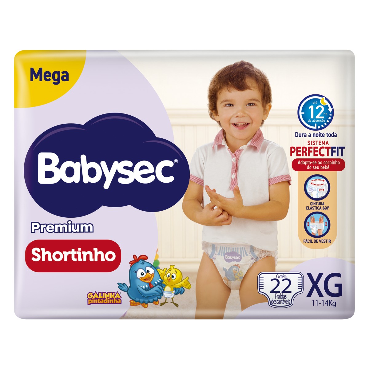 Babysec Shortinho Premium Mega XG 22 Unidades