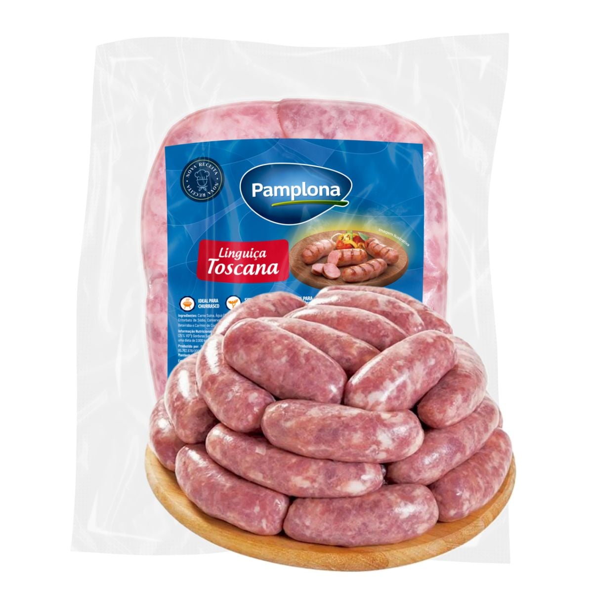 Linguiça Toscana Pamplona Bandeja Kg
