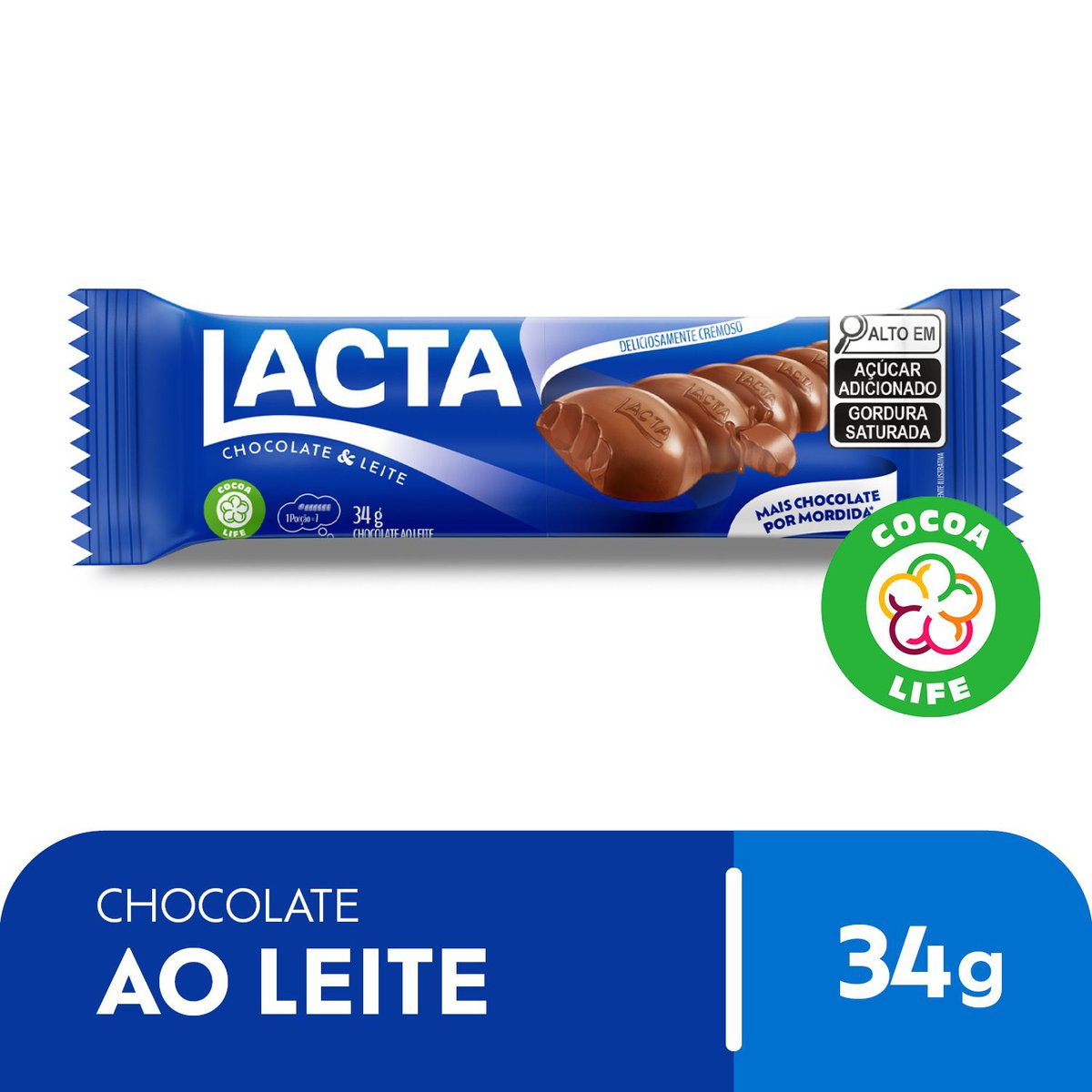 Chocolate Lacta Ao Leite 34g